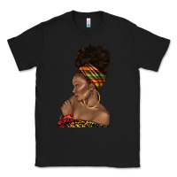 Black afro black woman profile juneteenth Classic Tee - texasbilliewilder