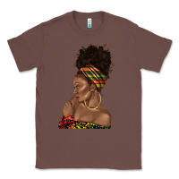 Chestnut afro black woman profile juneteenth Classic Tee - texasbilliewilder