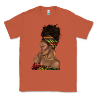 Copper afro black woman profile juneteenth Classic Tee - texasbilliewilder