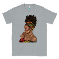 Heather Grey afro black woman profile juneteenth Classic Tee - texasbilliewilder