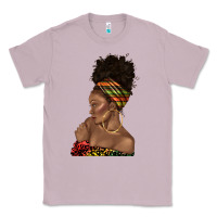 Lilac afro black woman profile juneteenth Classic Tee - texasbilliewilder