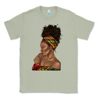 Matcha afro black woman profile juneteenth Classic Tee - texasbilliewilder