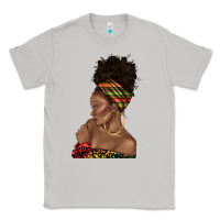 Afro Black Woman Profile Juneteenth Classic Tee | Teevron