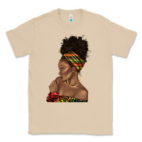 Mushroom afro black woman profile juneteenth Classic Tee - texasbilliewilder