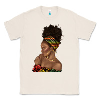 Natural afro black woman profile juneteenth Classic Tee - texasbilliewilder