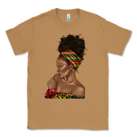 Toasted Coconut afro black woman profile juneteenth Classic Tee - texasbilliewilder