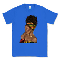 True Royal afro black woman profile juneteenth Classic Tee - texasbilliewilder
