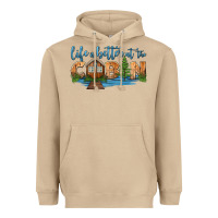 Mushroom life is better at the cabin Heavyweight Hoodie - HRA Design Shop
