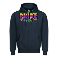 Navy pride vibes Zipper Hoodie - Zillion Design Studio
