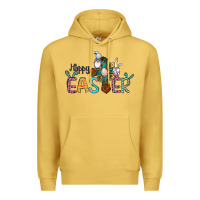 Antique Gold cross rabbit gnomes happy easter Premium Hoodie - Jasminsmagicworld