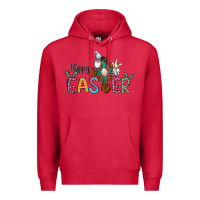 Cardinal cross rabbit gnomes happy easter Premium Hoodie - Jasminsmagicworld