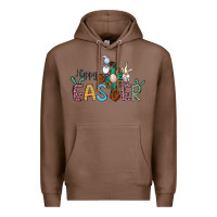Chestnut cross rabbit gnomes happy easter Premium Hoodie - Jasminsmagicworld