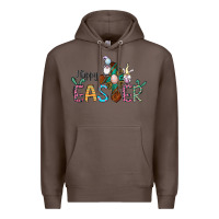 Coffee cross rabbit gnomes happy easter Premium Hoodie - Jasminsmagicworld