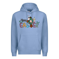 Colony Blue cross rabbit gnomes happy easter Premium Hoodie - Jasminsmagicworld