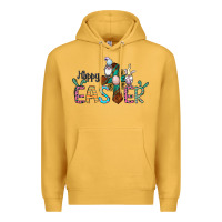 Mustard cross rabbit gnomes happy easter Premium Hoodie - Jasminsmagicworld