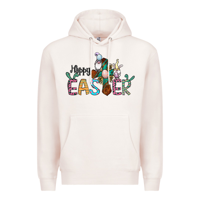 Cross Rabbit Gnomes Happy Easter Premium Hoodie by Jasminsmagicworld | Teevron