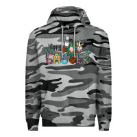 Slate Camo cross rabbit gnomes happy easter Premium Hoodie - Jasminsmagicworld