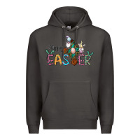 Smoke cross rabbit gnomes happy easter Premium Hoodie - Jasminsmagicworld