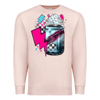 Pale Pink racing coffee Premium Sweatshirt - JahusDesignShop