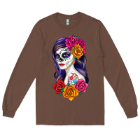 Chestnut sugar skull girl Long Sleeve Tee - RanaPortraitStore