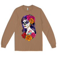 Toasted Coconut sugar skull girl Long Sleeve Tee - RanaPortraitStore