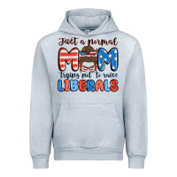 Heather Grey just a normal mom trying not to raise liberals Urban Hoodie - MaliasSmallBusiness