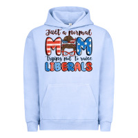 Pigment Grape Ice just a normal mom trying not to raise liberals Urban Hoodie - MaliasSmallBusiness