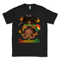 Black afro messy bun juneteenth Classic Tee - texasbilliewilder