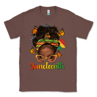 Chestnut afro messy bun juneteenth Classic Tee - texasbilliewilder