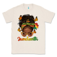 Natural afro messy bun juneteenth Classic Tee - texasbilliewilder