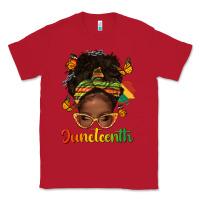 Red afro messy bun juneteenth Classic Tee - texasbilliewilder