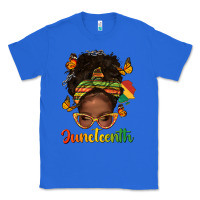 True Royal afro messy bun juneteenth Classic Tee - texasbilliewilder