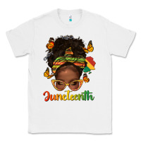 White afro messy bun juneteenth Classic Tee - texasbilliewilder