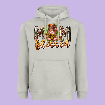Mom Blessed Heavyweight Hoodie Designed By Racoondesign
