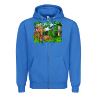 True Royal happy st. patrick's day cattle and calfs Zipper Hoodie - RanaPortraitStore