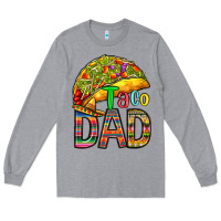 Heather Grey taco dad Long Sleeve Tee - RanaPortraitStore