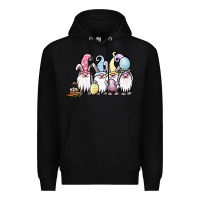 Black easter bunny gnomes Premium Hoodie - Jasminsmagicworld
