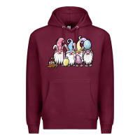 Burgundy easter bunny gnomes Premium Hoodie - Jasminsmagicworld