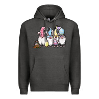 Charcoal Heather easter bunny gnomes Premium Hoodie - Jasminsmagicworld