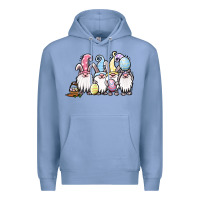 Colony Blue easter bunny gnomes Premium Hoodie - Jasminsmagicworld