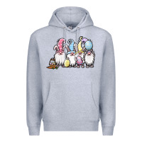 Heather Grey easter bunny gnomes Premium Hoodie - Jasminsmagicworld
