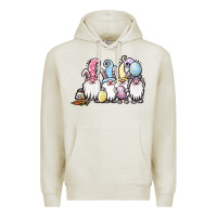 Oatmeal Heather easter bunny gnomes Premium Hoodie - Jasminsmagicworld