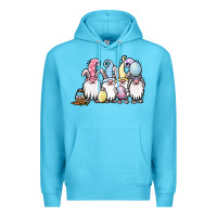 Ocean Blue easter bunny gnomes Premium Hoodie - Jasminsmagicworld
