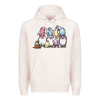 Pale Pink easter bunny gnomes Premium Hoodie - Jasminsmagicworld