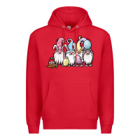 Red easter bunny gnomes Premium Hoodie - Jasminsmagicworld