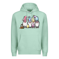 Seafoam easter bunny gnomes Premium Hoodie - Jasminsmagicworld