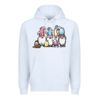 White easter bunny gnomes Premium Hoodie - Jasminsmagicworld