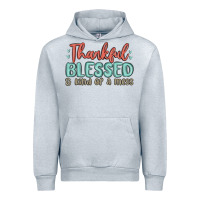Heather Grey thankful blessed and kind of a mess Urban Hoodie - MaliasSmallBusiness