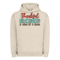 Pigment French Oak thankful blessed and kind of a mess Urban Hoodie - MaliasSmallBusiness