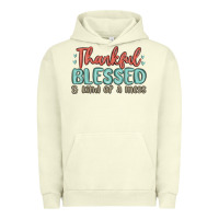 Pigment Pistachio thankful blessed and kind of a mess Urban Hoodie - MaliasSmallBusiness